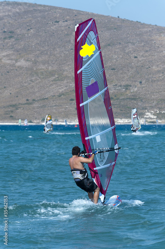 Foto: Windsurfing in Alacati, Cesme, Turkey Windsurfing in Alacati, Cesme, Turkey
