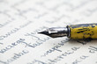 Old pen and letter