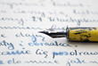 Old pen and letter