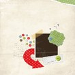 Bright scrap template, vector Bright scrap template, vector