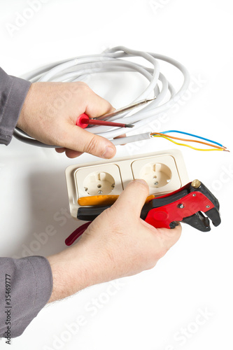 Foto: Elektroinstallation Steckdose Elektroinstallation Steckdose