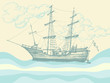 Vintage sailing boat