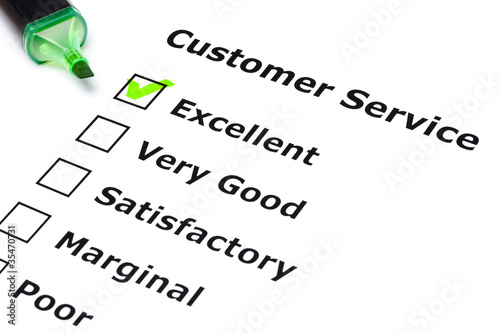 Photo: Customer service survey Customer service survey