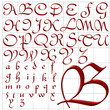Vector: abc alphabet background civitype upper lower design abc alphabet background civitype upper lower design