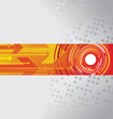 red circle and arrow background