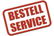 Stempel rot rel BESTELL SERVICE