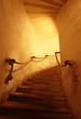 Old staircase in a tight corridor Old staircase in a tight corridor