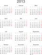 Kalender 2013 inkl. gesetzlichen deutschen Feiertagen