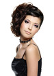 Young beautiful woman with modern hairstyle