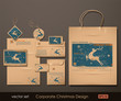 Corporate Christmas Design. Reindeer theme.