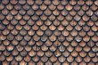 geschindelte wand