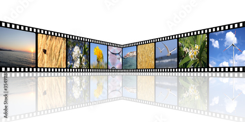Illustration: movie background movie background