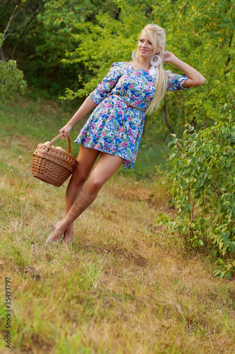 Photo: Wonderful blond women in nature Wonderful blond women in nature