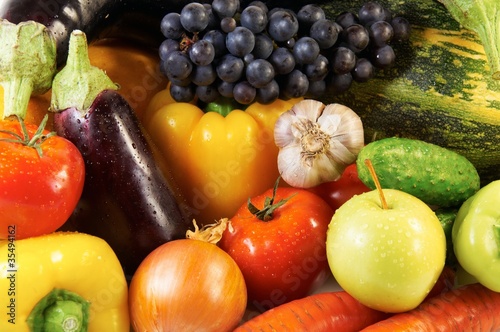 Photo: Vegetables and fruit Vegetables and fruit