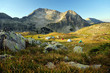 camping in front of a mountain peak