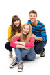 Group of young people smiling Group of young people smiling