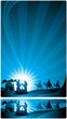 banner nativity scene