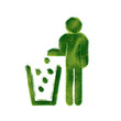 Recycling symbol made of realistic green grass Recycling symbol made of realistic green grass
