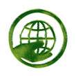 Recycling symbol made of realistic green grass Recycling symbol made of realistic green grass