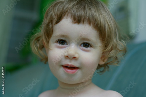 Photo: Portrait of a charming little boy Portrait of a charming little boy