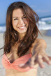 Beautiful Woman In Bikinis on Sunny Beach
