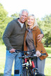Riding couple.