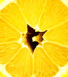 macro shot of ripe lemon