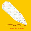 cartoon school icons card cartoon school icons card