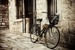 Photo: Bicycle in cobble street Bicycle in cobble street