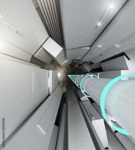 Illustration: Hadron collider tunnel Hadron collider tunnel
