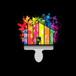 Logo house painting # Vector