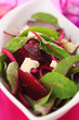 salad with beetroot, goat cheese and chard salad with beetroot, goat cheese and chard