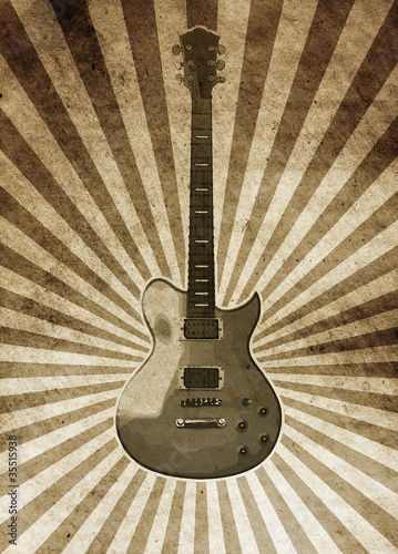 Illustration: vintage musical background vintage musical background