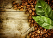 Coffee backround. With copy-space for text