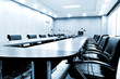Chairs in Meeting room - blue tone