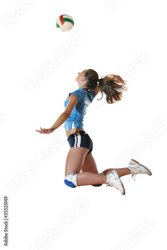 Foto: gir playing volleyball gir playing volleyball