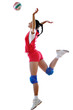 gir playing volleyball