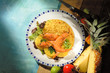 Gambas Couscous Ananas