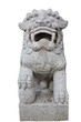 Stone lion carving