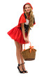 Little Red Riding Hood shape. Halloween and Christmas theme.