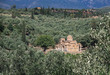 Typical medieval stone church in Greece