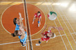 Photo: girls playing volleyball indoor game girls playing volleyball indoor game