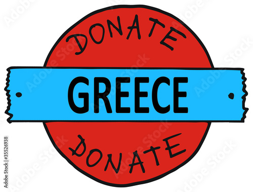 Illustration: Crisis - help Greece... Crisis - help Greece...
