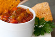 Peach Mango Salsa with chipotle Chips