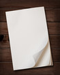 Foto: Notepaper on wooden table. Notepaper on wooden table.