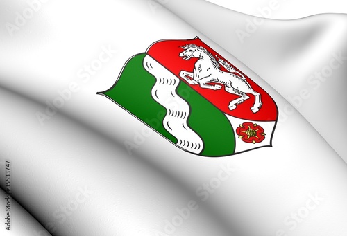 Foto: North Rhine-Westphalia coat of arms, Germany. North Rhine-Westphalia coat of arms, Germany.