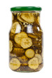 Bank sliced ​​pickles