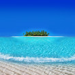 Tropical Atoll Island
