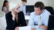 Business colleagues having a discussion