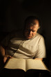 Man reading the Bible